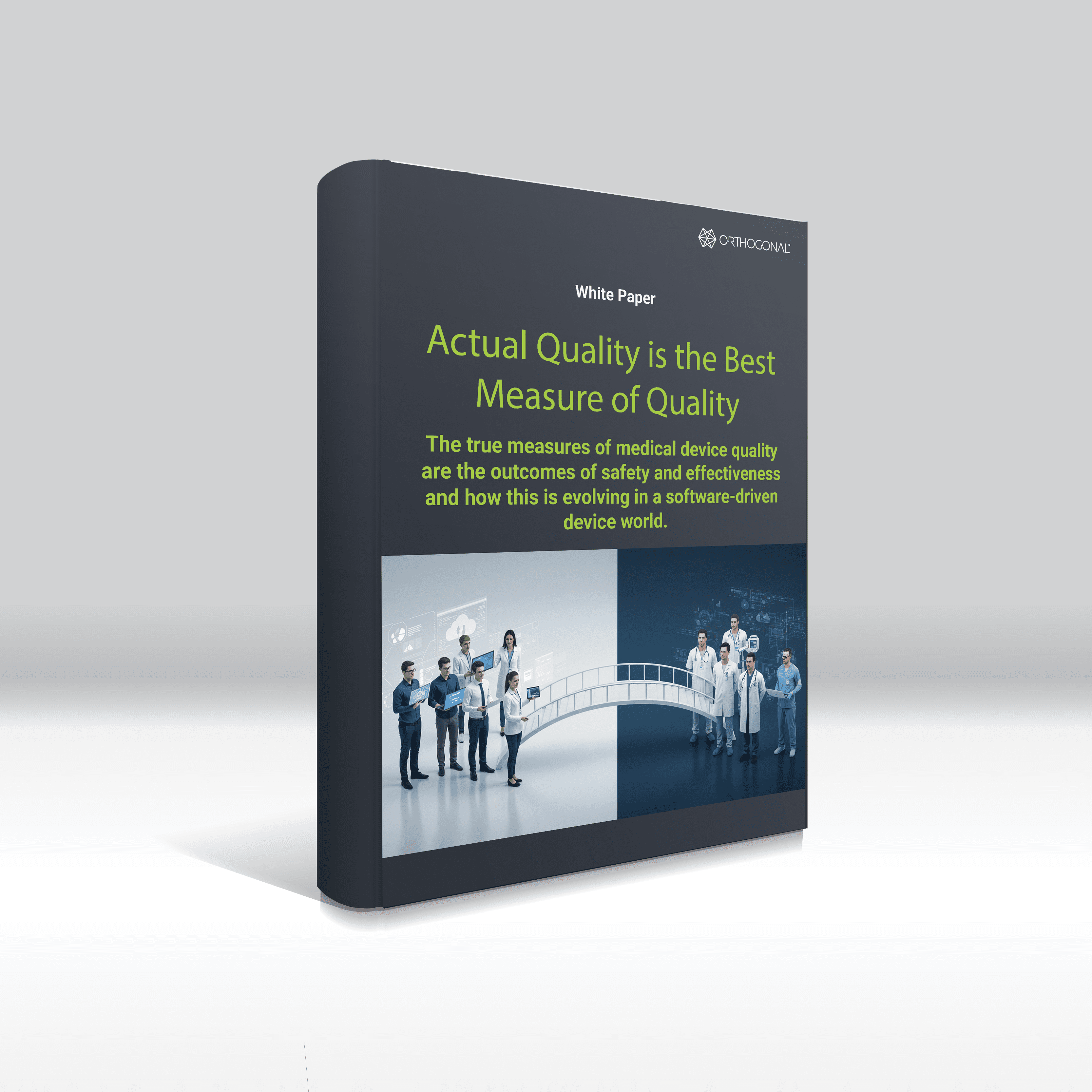 Quality White Paper Cover Mockup